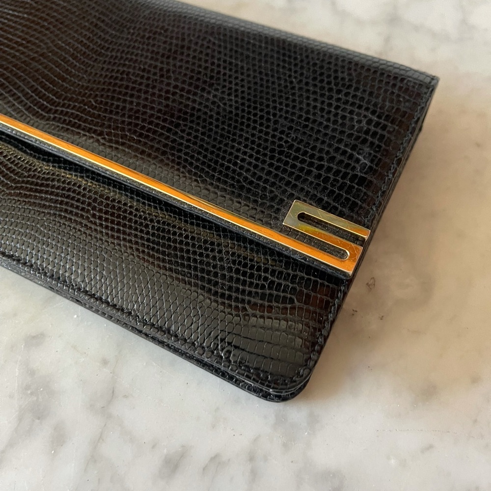 Suarez New York Lizard Black Clutch - Picture 7 of 11